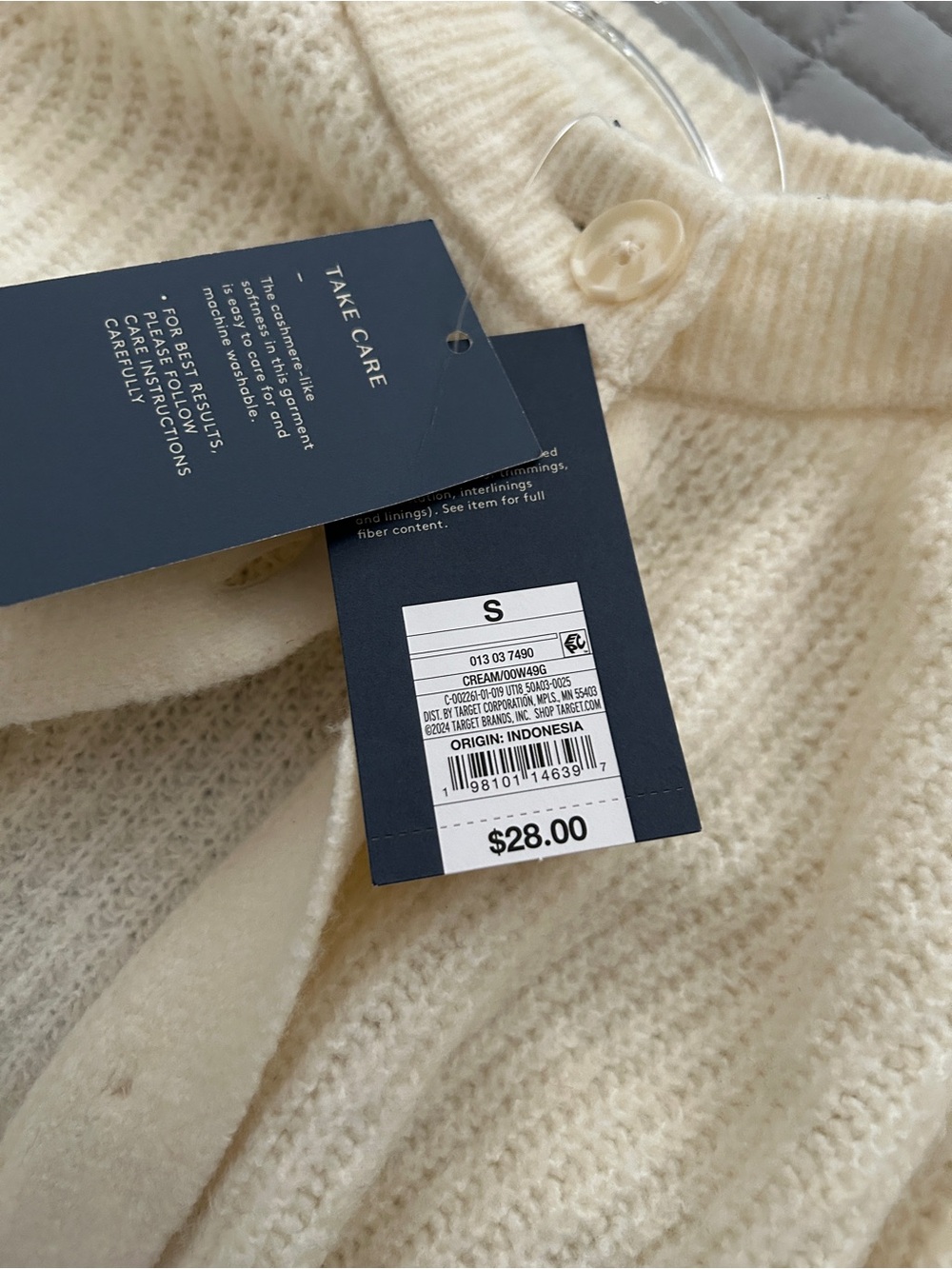 Universal Thread Cream Button-Up Knit Cardigan - Picture 4 of 4